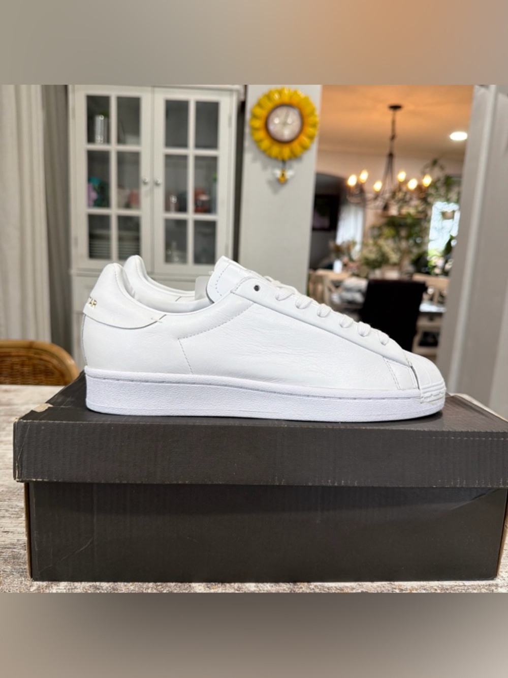 adidas Superstar Pure Luxe Premium White Sneaker FV3352 Gold Trainer Casual